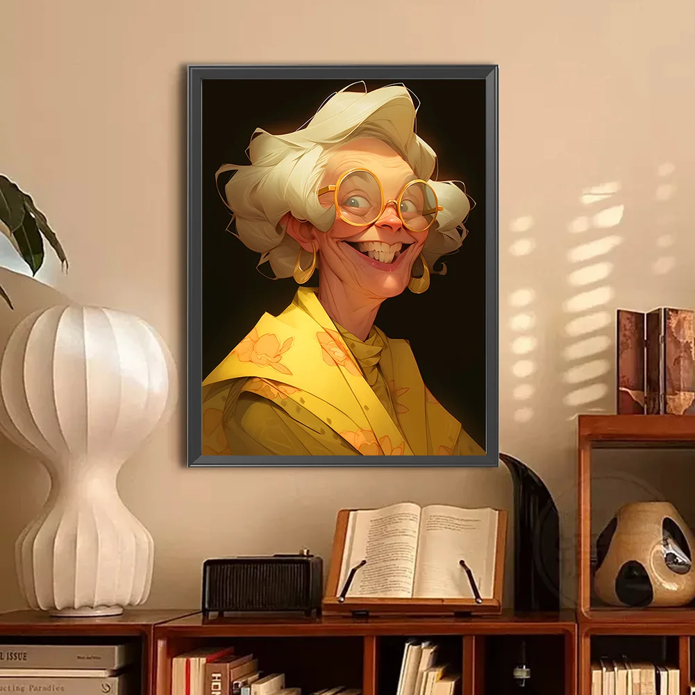 Diamond Painting - Full Round Drill - Grandma(Canvas|30*40cm)