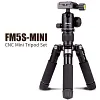 FM5S-MINI Portable Tripod, Lightweight Travel Holder, Desktop Video MiNi Tripod With 360-Degree Ball Head For SLR Cameras