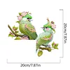 (US Local)Green Bird  Diamond Painting Door Corner Sign DIY Door Frame Decoration