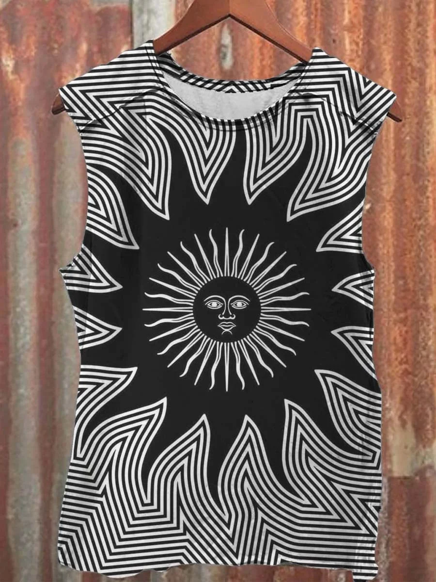 Unisex Art Abstract Print Tank Top