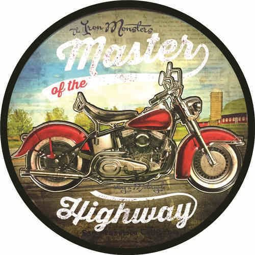 30*30cm - Motorcycle - Round Tin Signs/Wooden Signs