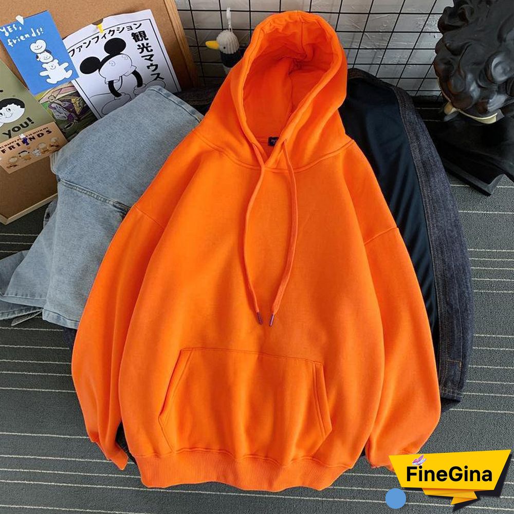 Womens Oversized Hoodies Thin and Thick Hoodie Harajuku Casual Couple Sweatshirts Autumn