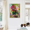 Diamond Painting -5D Full Round Drill Color Panther Animal