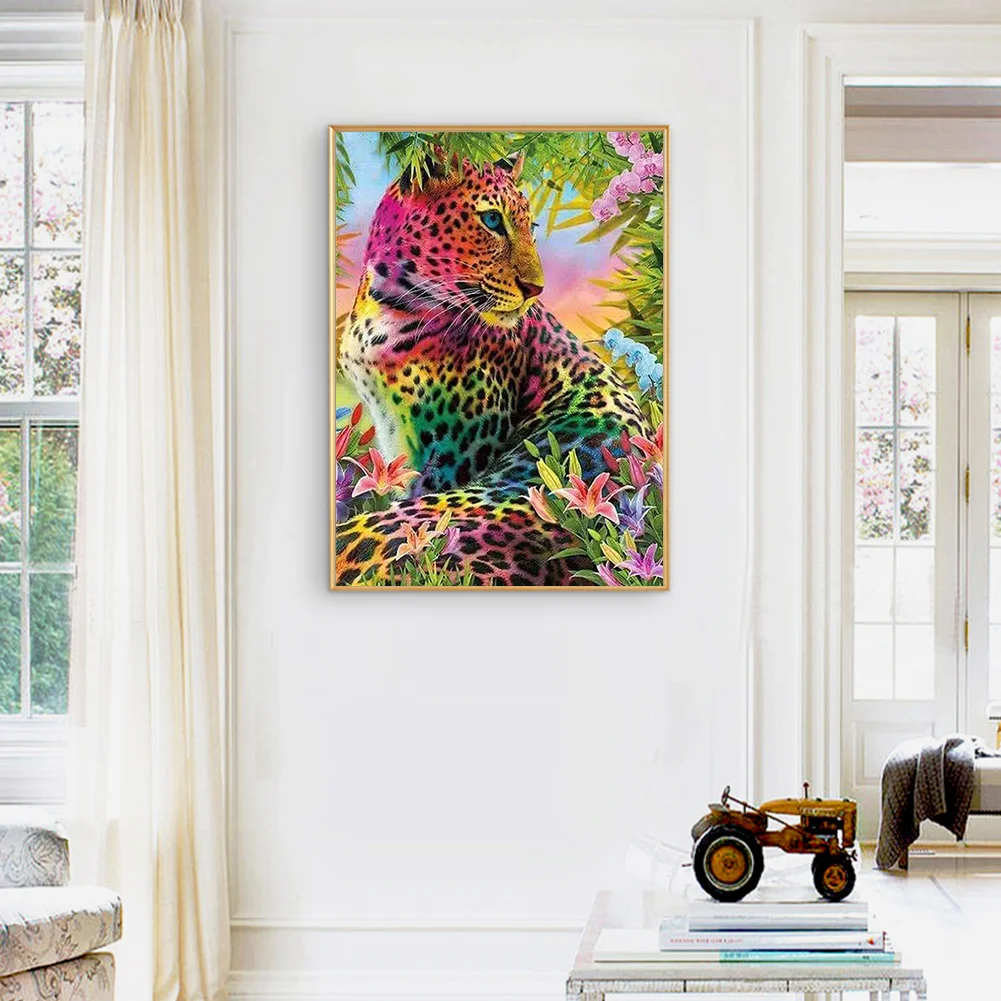 Diamond Painting - Full Round Drill - Leopard(30*40cm)