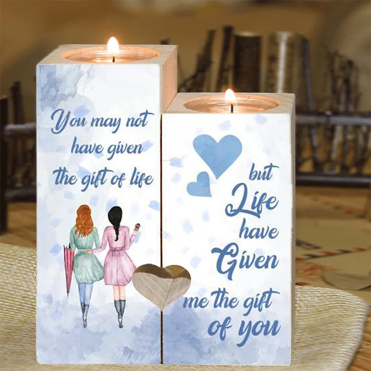 To My Best Friend-Life Have Given Me The Gift Of You-Personalized Candle Holder