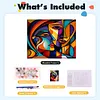Three Abstract Figure Paintings-Paint by Numbers Acrylic Painting 40*50CM