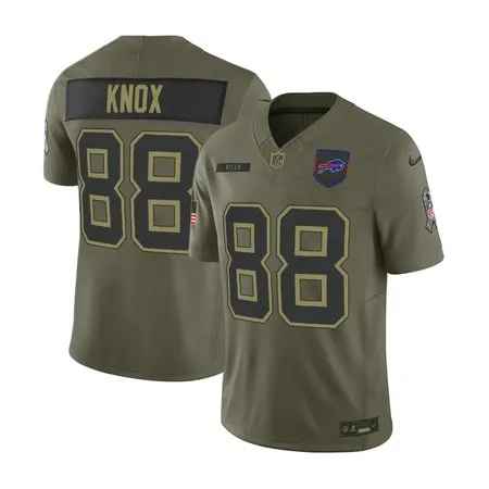 Youth's Buffalo Bills #88 Dawson Knox  Olive 2025 Salute to Service Retired Limited Jersey