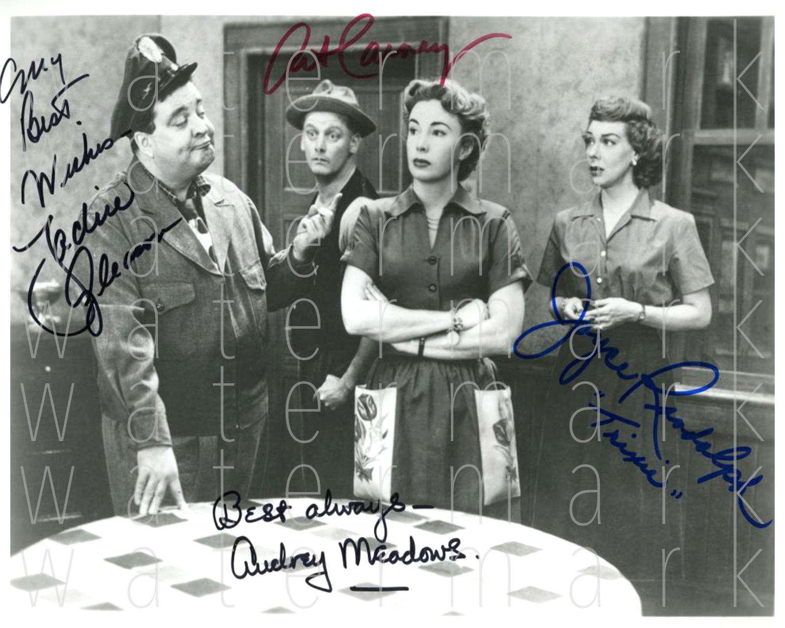 The Honeymooners signed 8x10 inch print Photo Poster painting picture poster autograph RP