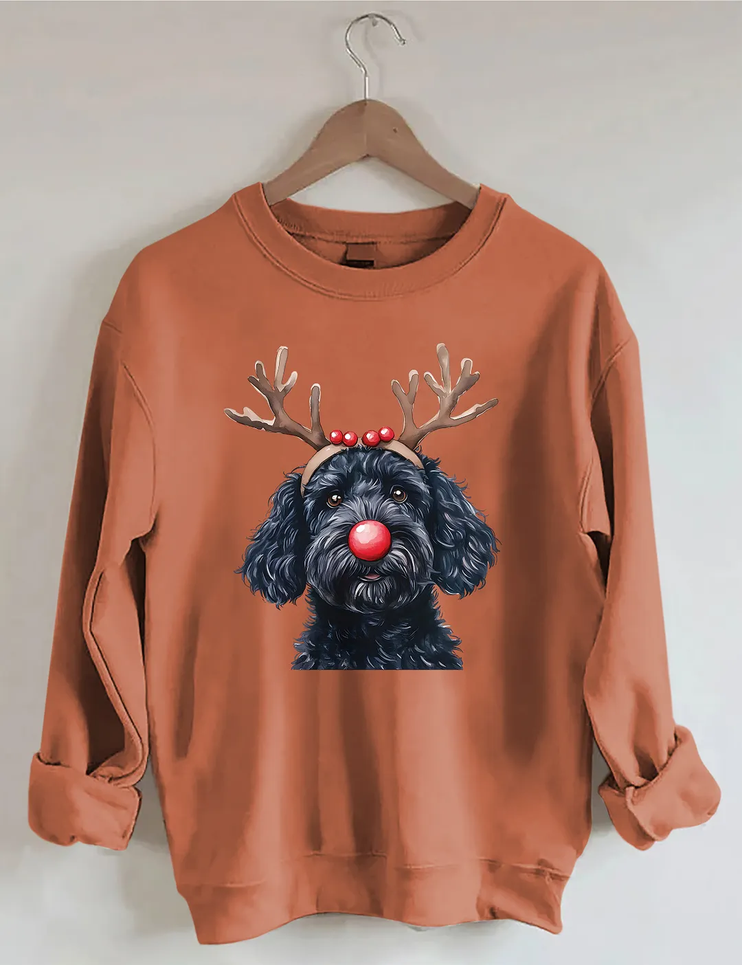 Christmas Black Goldendoodle Sweatshirt