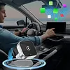 2-in-1 Wireless CarPlay Adapter Plug and Play CarPlay Converter Convert Wired To Wireless Mini USB Dongle for iPhone & Android for CarPlay and Android Auto (Silver)