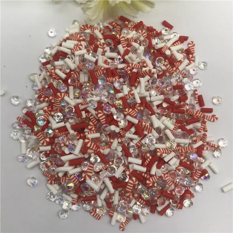 20g 5mm Christmas mix for Resin DIY Supplies Nails Art Polymer Clear Clay accessories DIY Sequins scrapbook shakes Craft