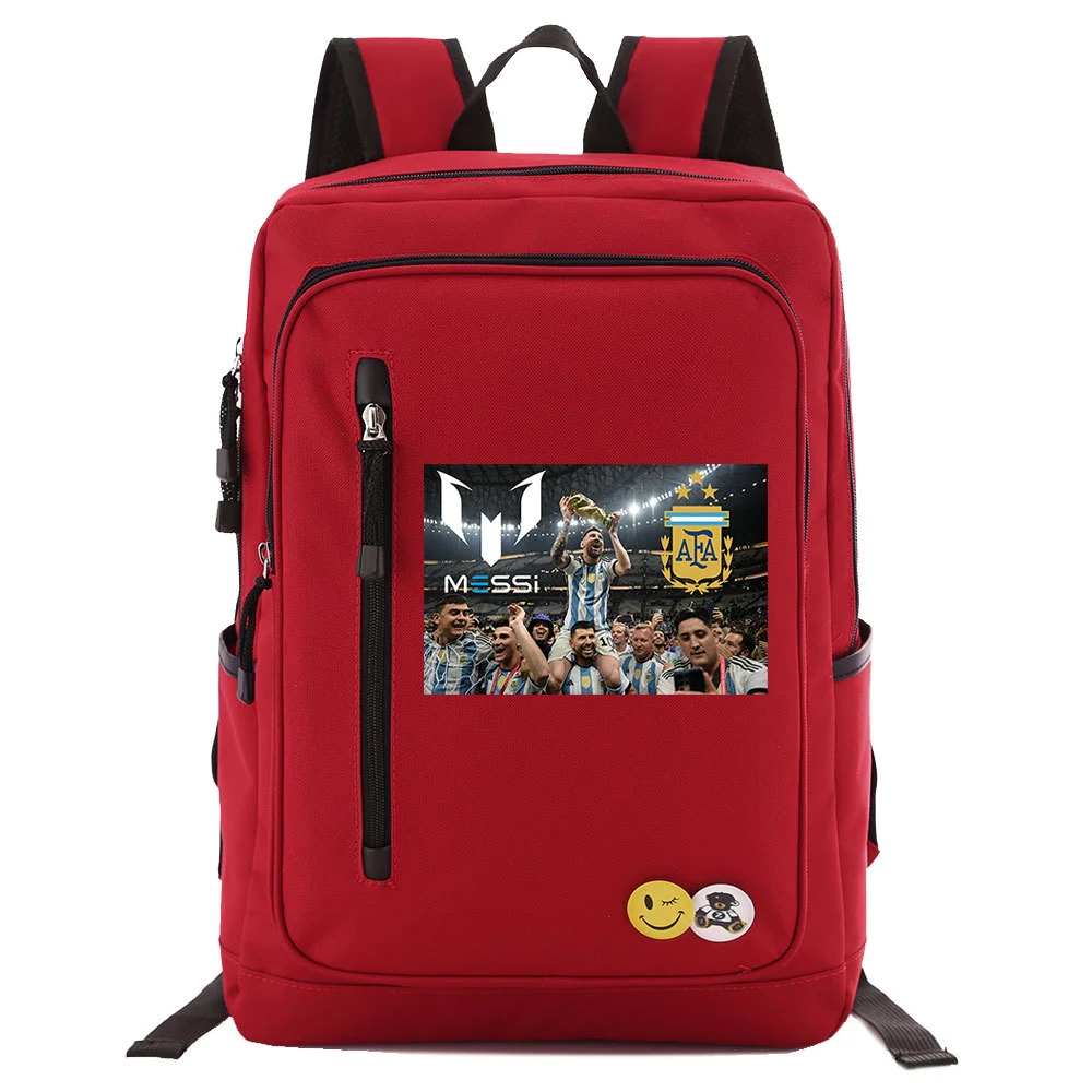 Buzzdaisy Get Ready for School with Lionel Messi Printed Backpack - Large Capacity and Computer Protection for 15-inch Laptop