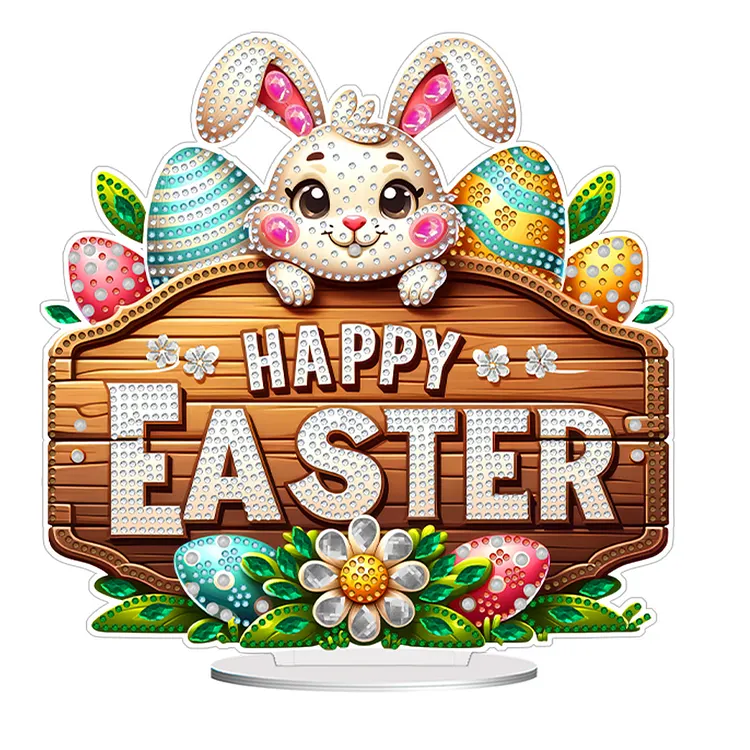Acrylic Special Shape Easter Diamond Painting Desktop Decors Bedroom ...
