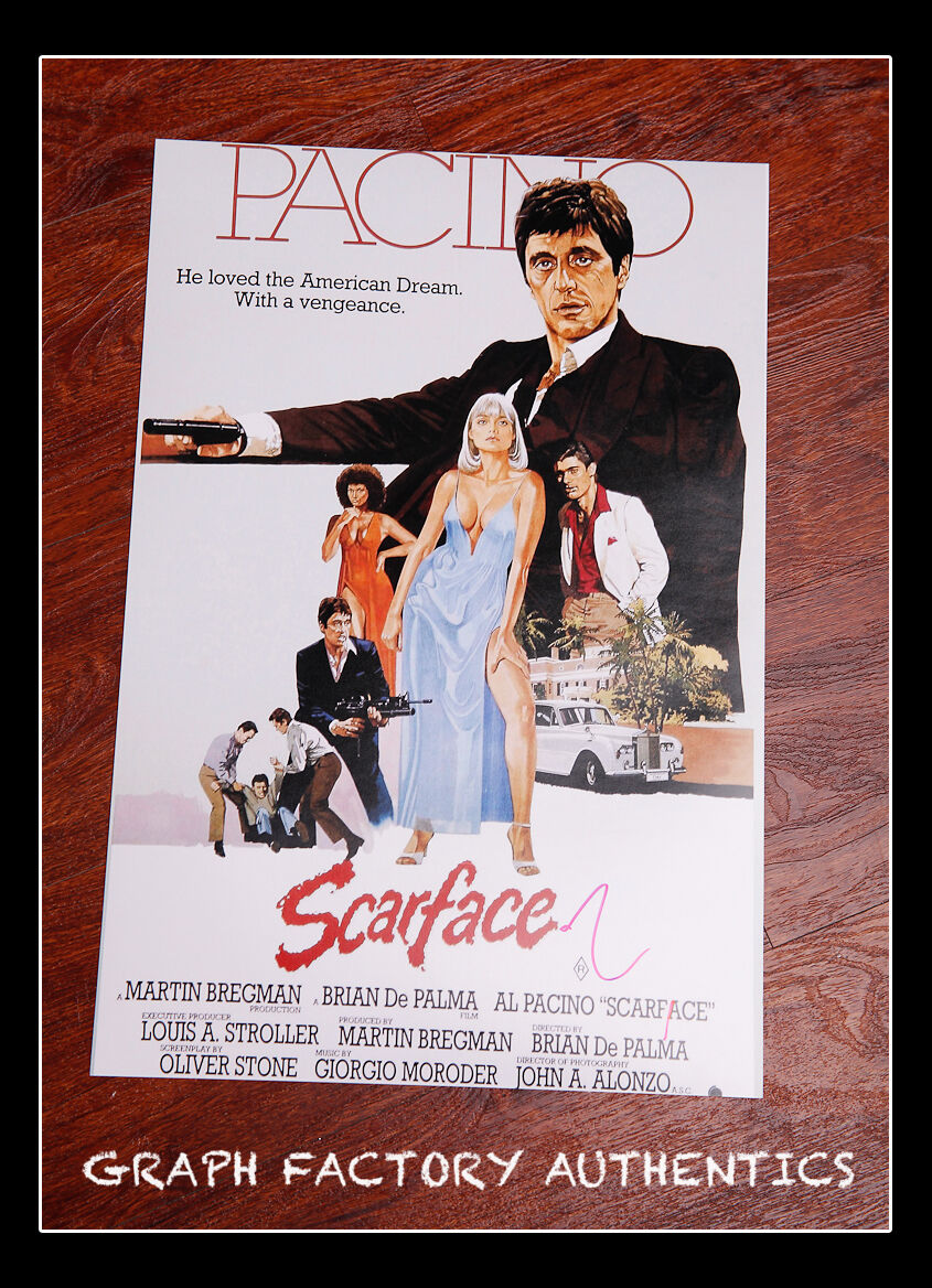 **GFA Scarface Tony Montana * AL PACINO * Signed 12x18 Photo Poster painting MH1 COA**