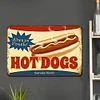 Hot dog calligraphy - Vintage Metal Signs(12*8Inch) 