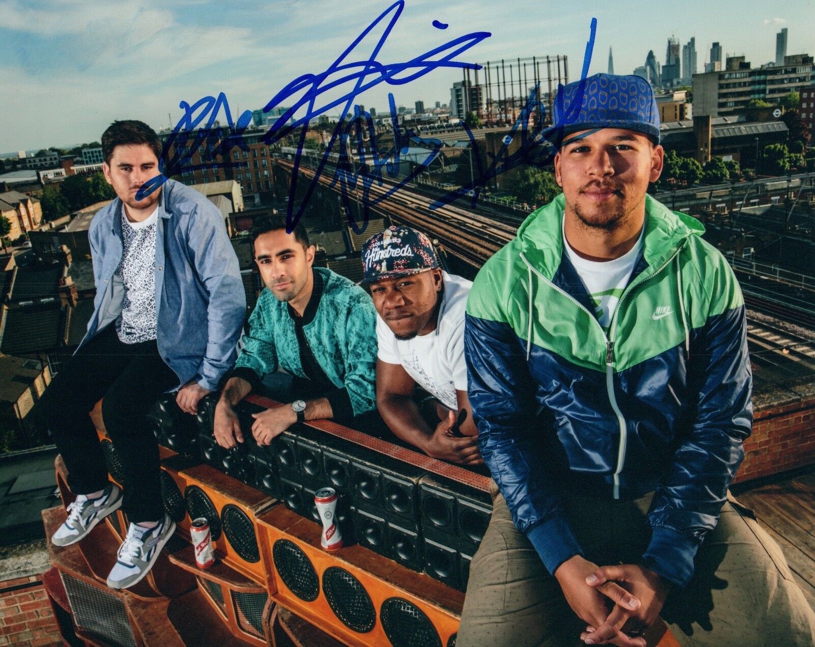 RUDIMENTAL Signed Autographed 8x10 Photo Poster painting Full Band COA VD