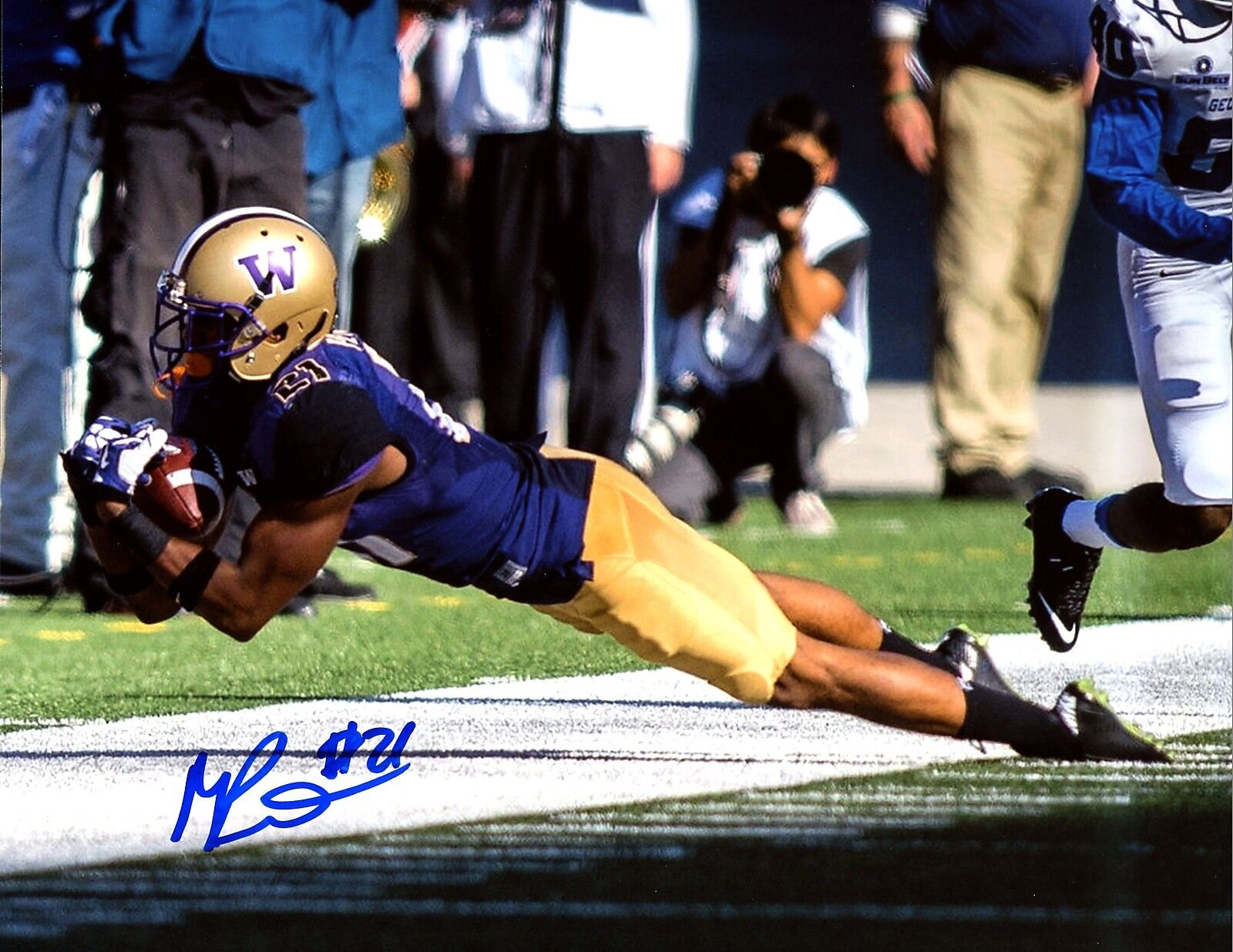 Marcus Peters 8x10 Photo Poster painting Autographed Signed AUTO UW Huskies Catch