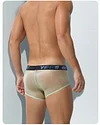Men's Ice Silk Ultra-thin Breathable Transparent Sexy Low-Rise Boxer Briefs