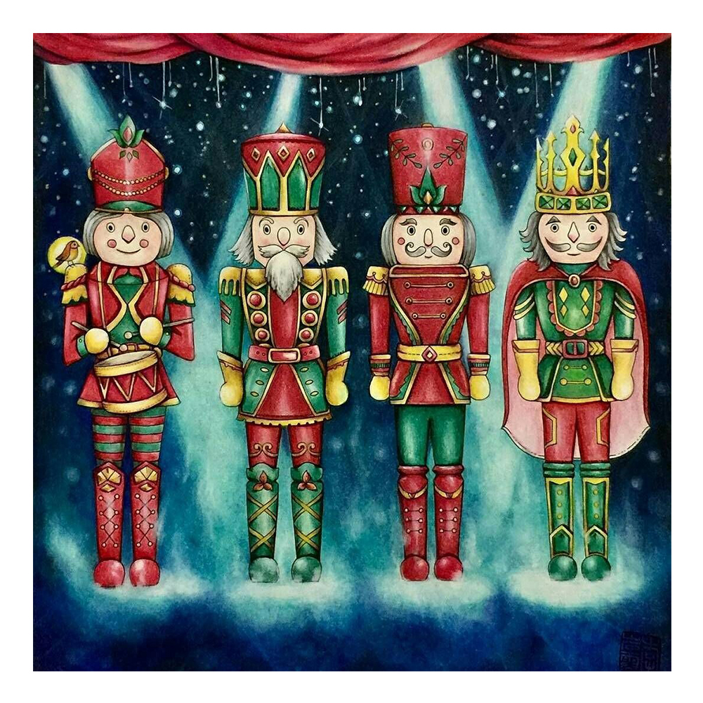

Nutcracker - Round Drill Diamond Painting - 40*40CM, Round diamond 40*40cm, 501 Original