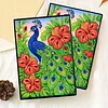 Peacock 5D DIY Diamond Art Painting Notebook Kit 50 Pages A5 Rhinestone Art Painting Notebook Kit for Adults Beginners Holiday Birthday Gift