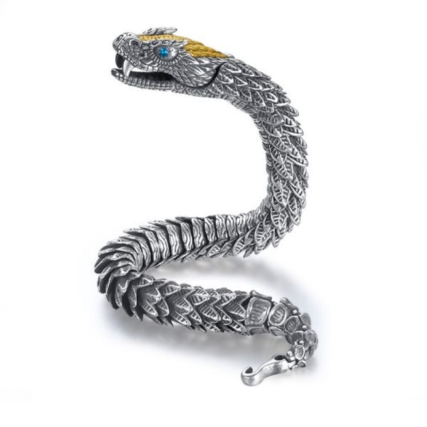 Sterling Silver Handmade Snake Chain Bracelet