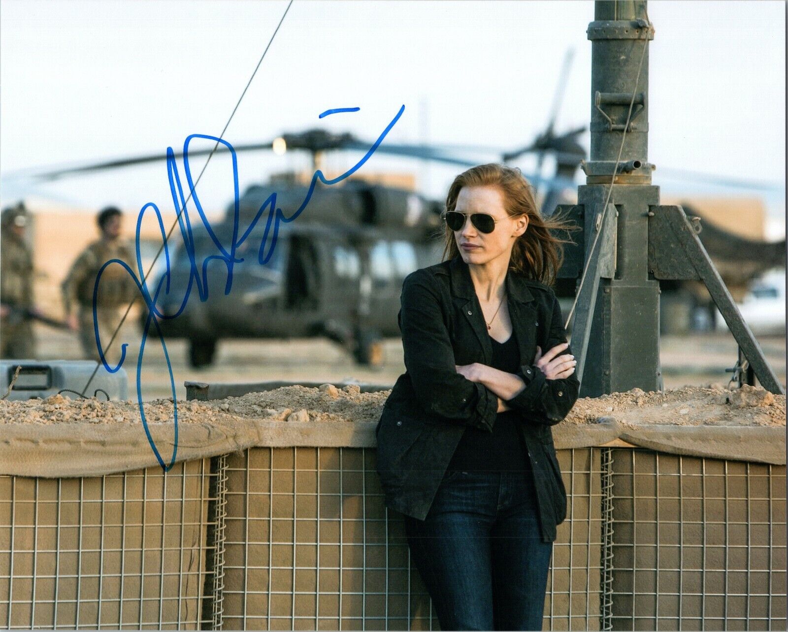 ~~ JESSICA CHASTAIN Authentic Hand-Signed ZERO DARK THIRTY