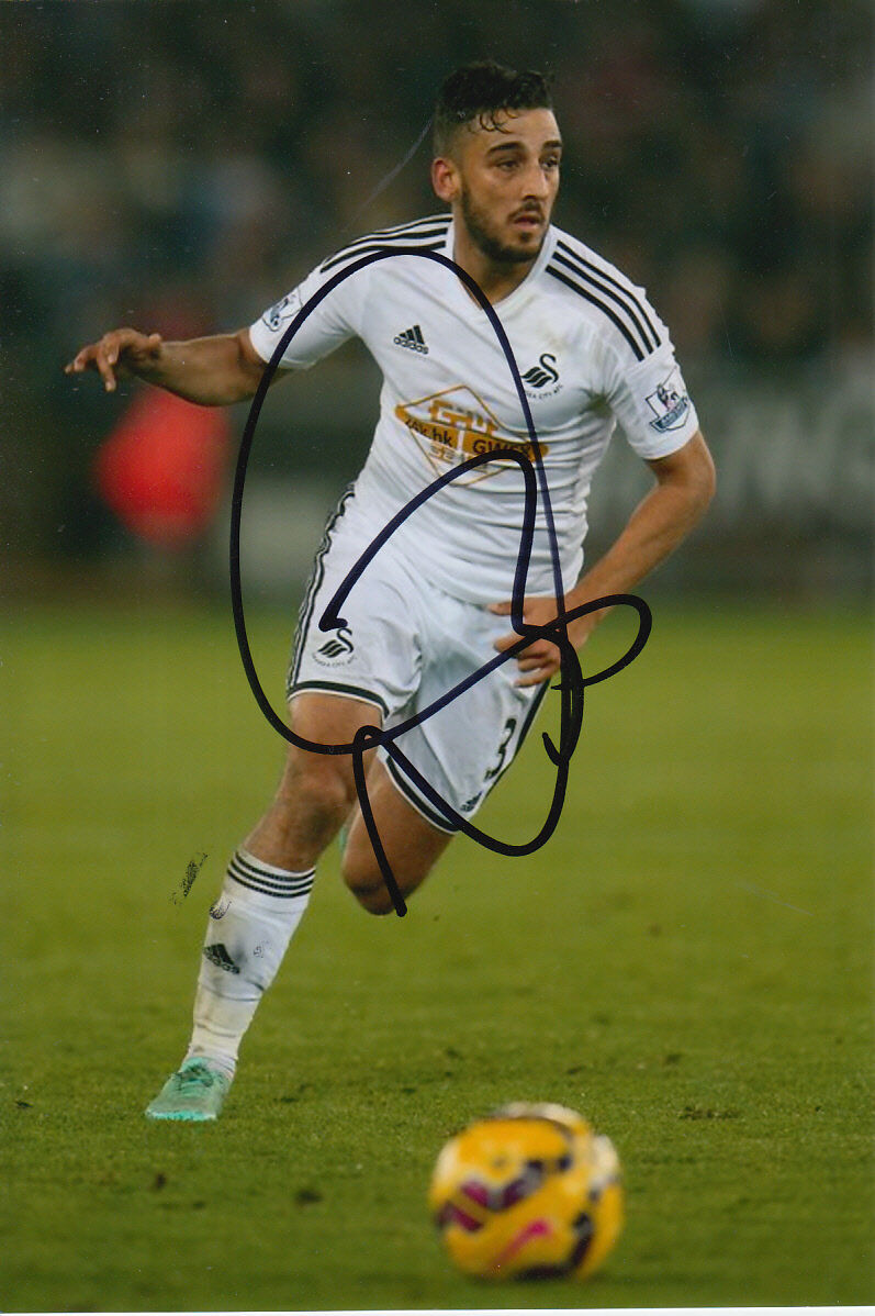 SWANSEA CITY HAND SIGNED NEIL TAYLOR 6X4 Photo Poster painting 4.