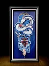 3D Decorative Paint of Nigihayami Kohakunushi & Bathhouse - Spirited Away Decorative Painting - Mystical Art Studios