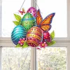 Easter 2D Flat DIY Hanging Diamond Art Ornament Home Window Pendant (Butterfly)