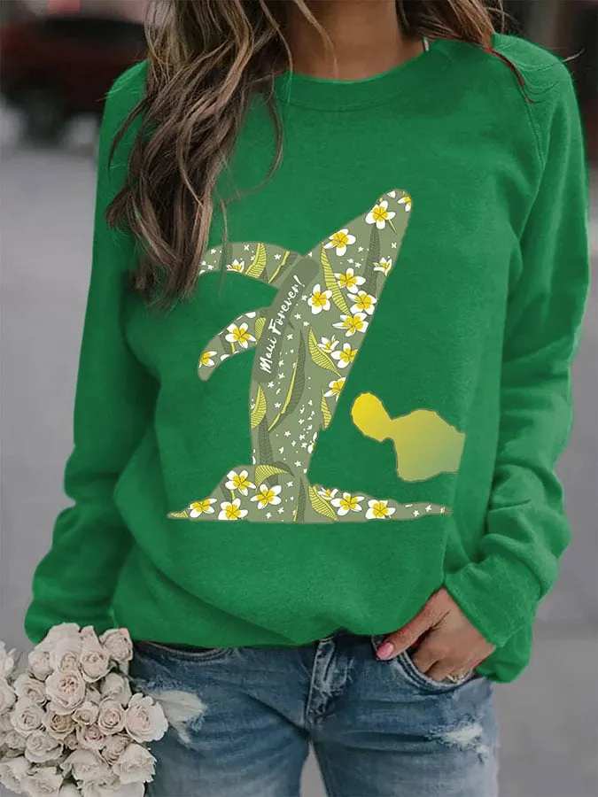 Women's Maui Forever Print Sweatshirt