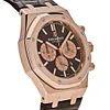 Audemars Piguet Royal Oak Selfwinding Chronograph Rose Gold Brown Leather Strap 26331OR.OO.D821CR.01