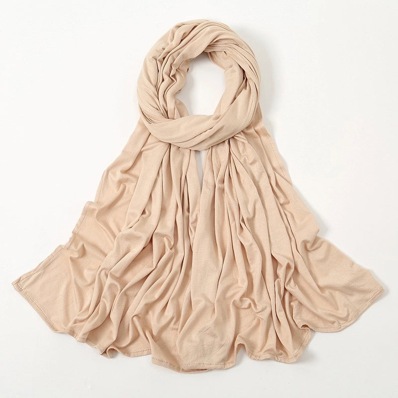 Hot New Solid Color Mercerized Cotton Jersey Scarf Soft Scarf Spot