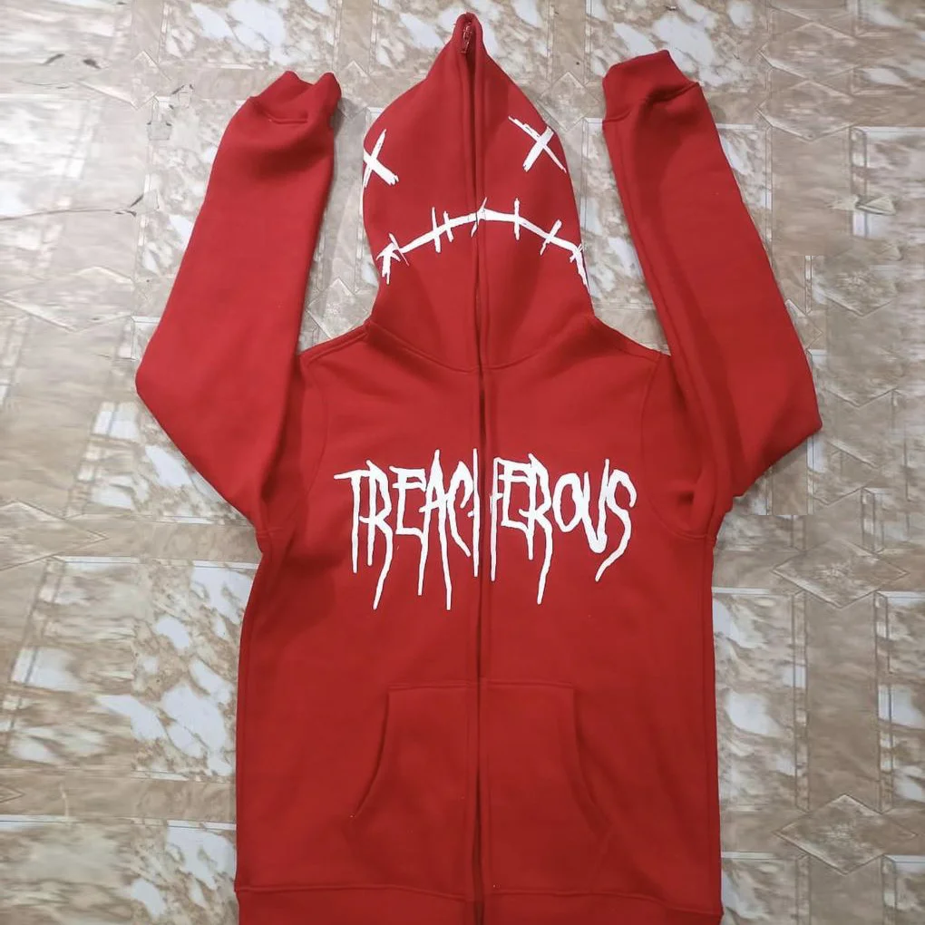 Personalized men's street style loose zipper sweatshirt