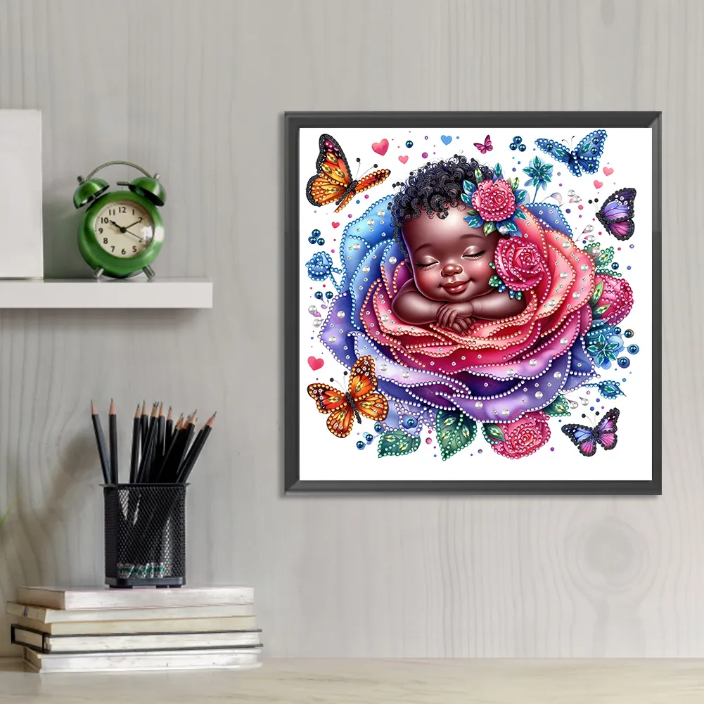 Diamond Painting - Partial Special Shaped Drill - Rose Child(Canvas|30*30cm)