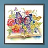 >SALE<DIY Partial Special Shaped Drill Diamond Painting Simple Butterfly Book 40x40cm