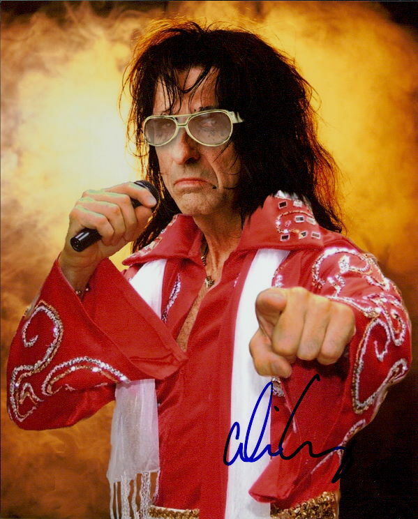 Alice Cooper signed 8x10 Photo Poster painting COA in-person