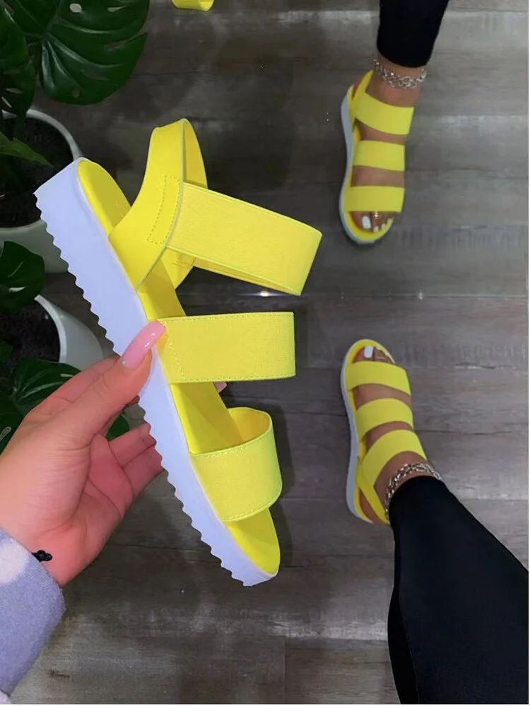 35-43 Women Platform Sandals Summer 2021 Female Shoes Woman Fashion Open Toe Sandals Ankle Strap Woman Sandals Thick Shoes