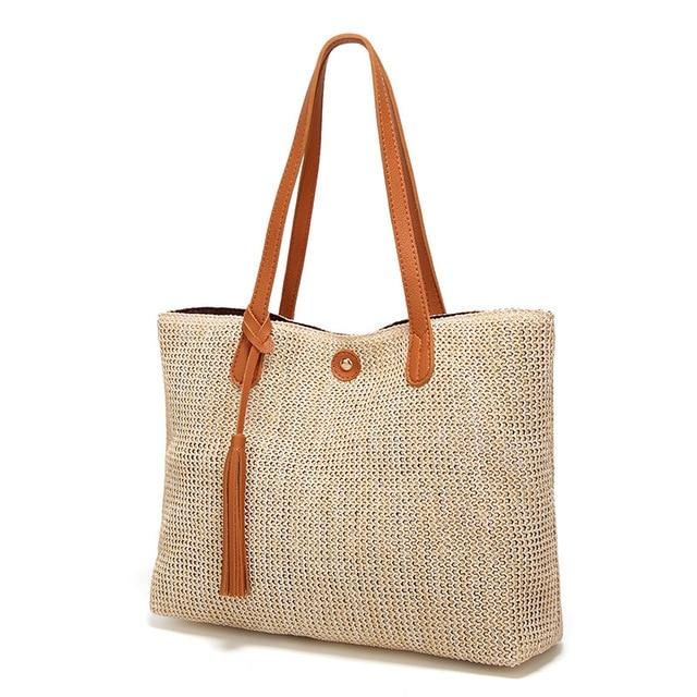 Summer Handbags Beach Straw Tote Bags Large Capacity