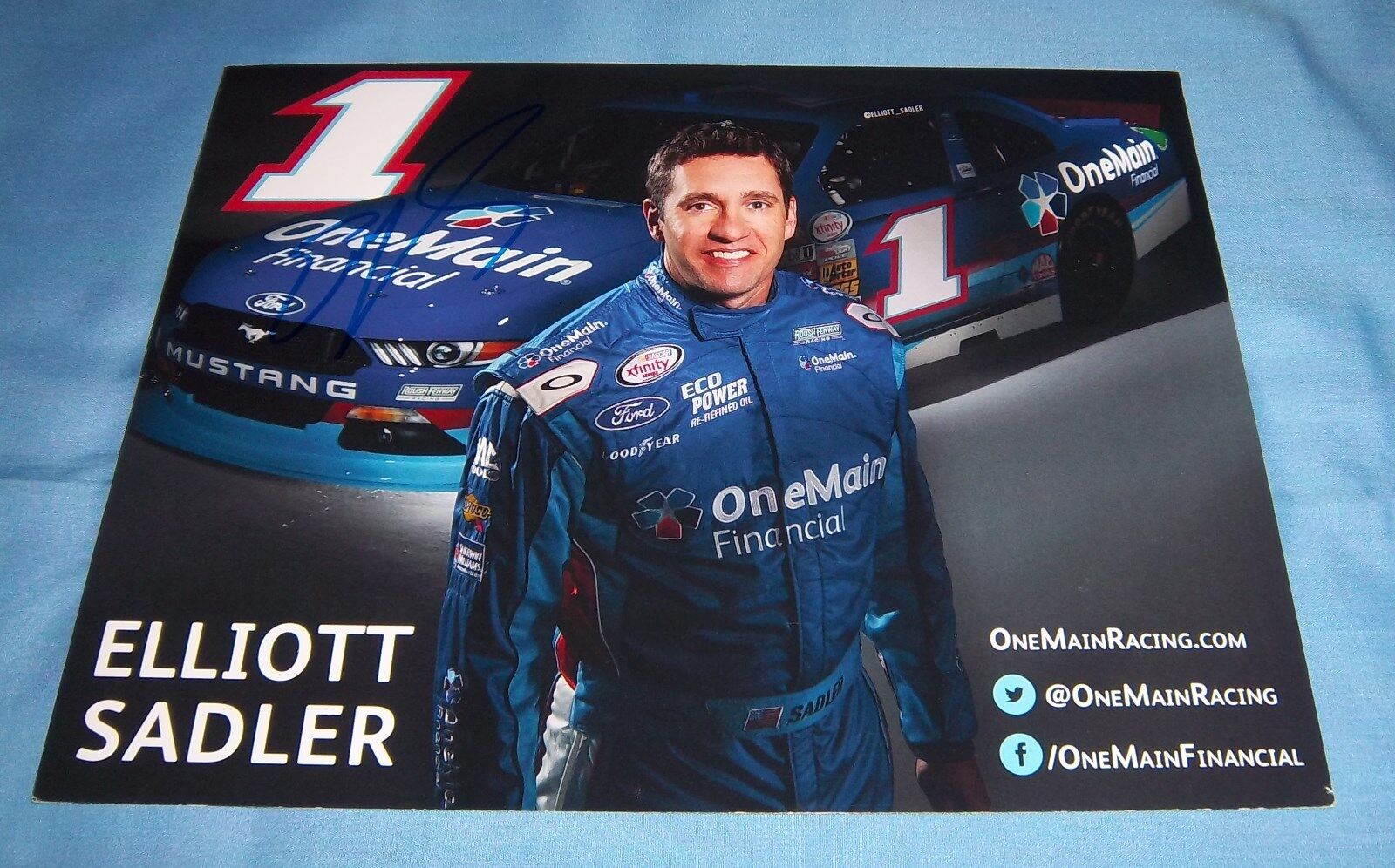 Elliott Sadler Nascar Xfinity Series Signed Autographed 8.5x11 Photo Poster painting