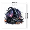 Witch Hat Cat-11CT Stamped Cross Stitch 40*40cm