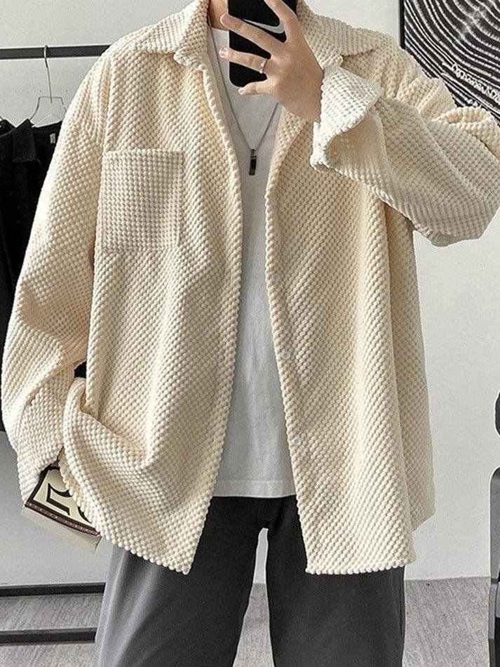 Men's Corduroy Long Sleeve Shirt Jacket