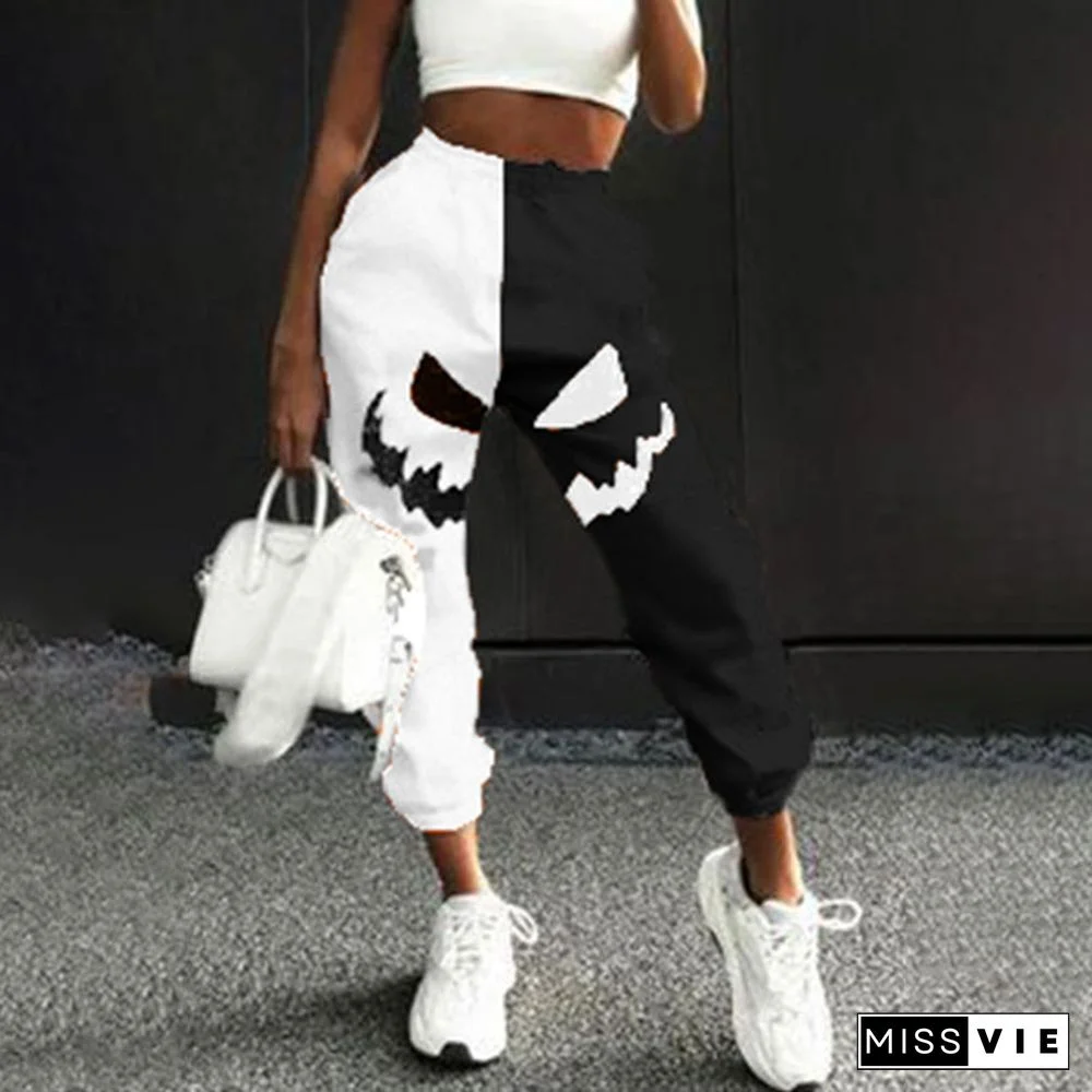 Halloween Print Sweatpants