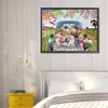 5D DIY Full Square Drill Diamond Painting Dog & Car Kit Home Decor Art 40x30cm (B)