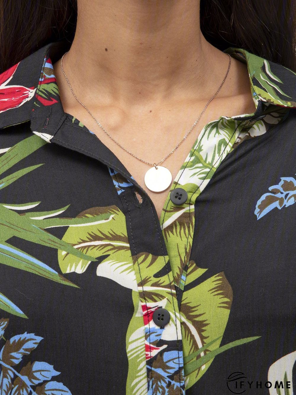 Black Cotton Boho Tops Tunics | IFYHOME