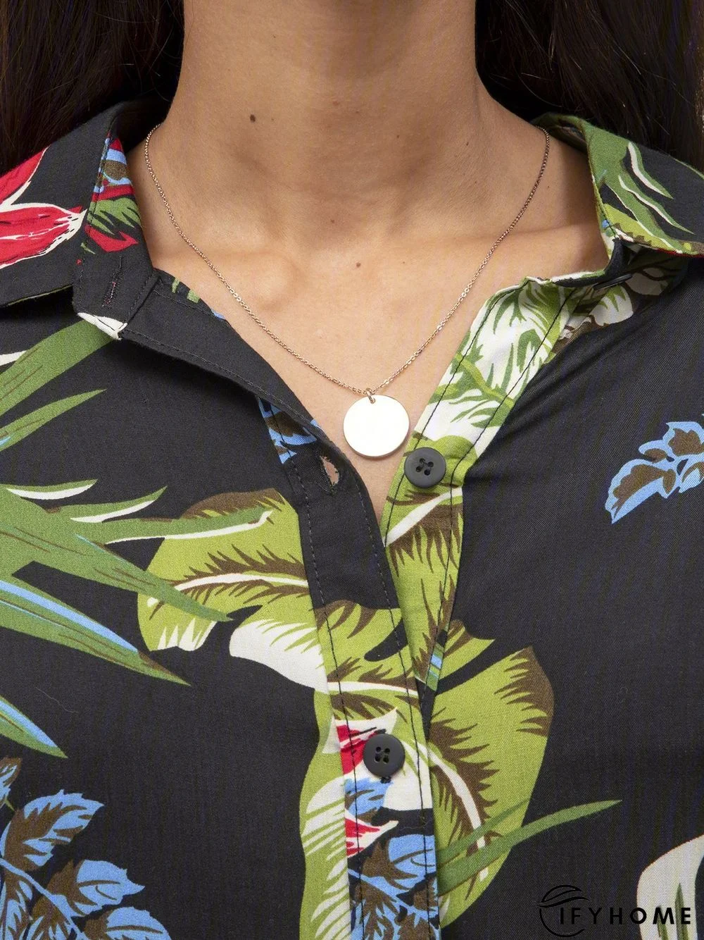 Black Cotton Boho Tops Tunics | IFYHOME