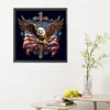 Diamond Painting-5D Full Round Drill American Eagle Cross