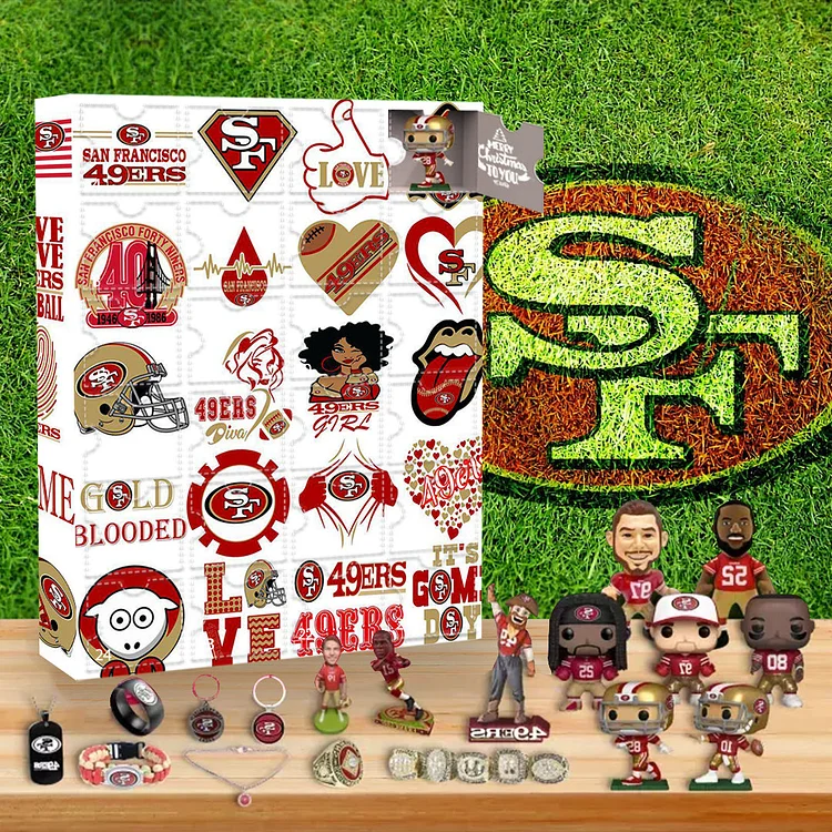 2024 San Francisco 49ers Advent Calendar -- The One With 24 Little Doors