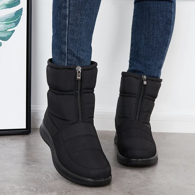 Waterproof Winter Snow Boots Warm Fur Lining Booties