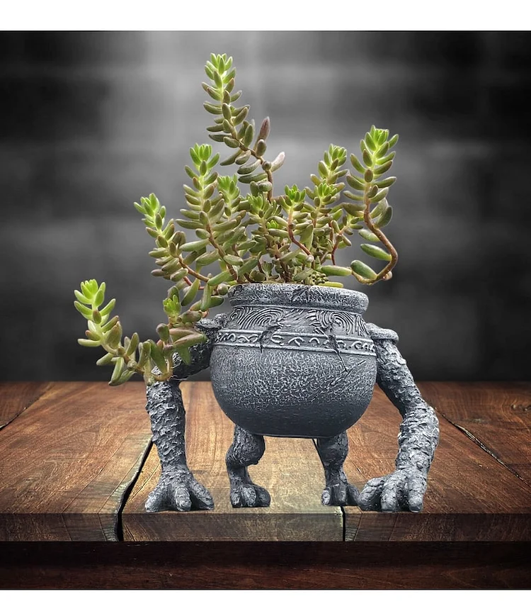 Halloween Decor-Gothic Cauldron Creature Plante