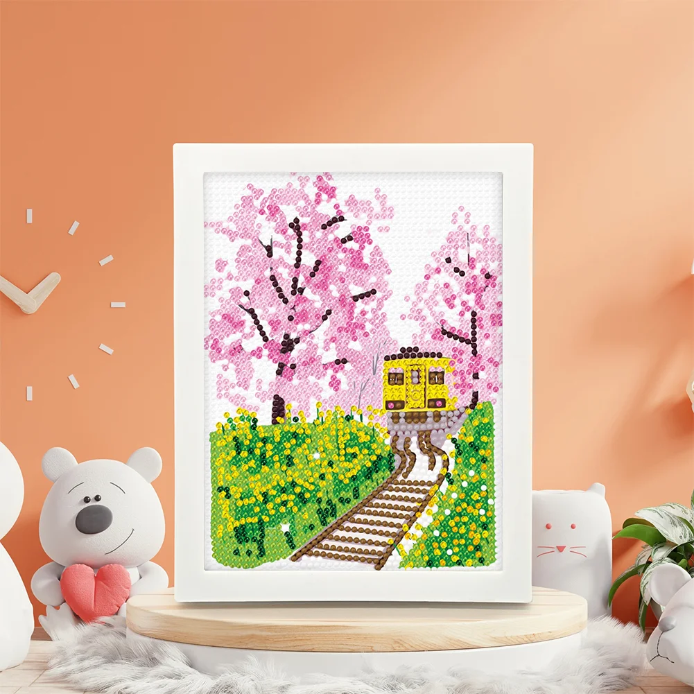 DIY Landscape Full Drill Diamond Painting for Beginners(Canvas|15*20cm)【with Plastic Frame】
